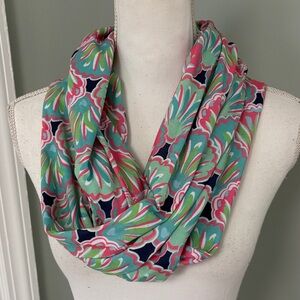 Simply Southern Floral Multicolor Infinity Scarf Tropical